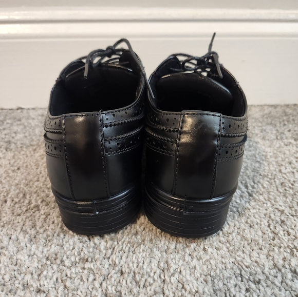 Deer Stags Ace Black Leather Oxfords Big Boy's Size 6M - Picture 4 of 11